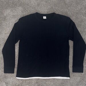 Zara Lightweight Navy Crewneck Sweater